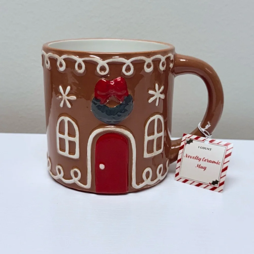 3 for $15 SALE Gingerbread house ceramic Christmas holiday mug Target Bullseye